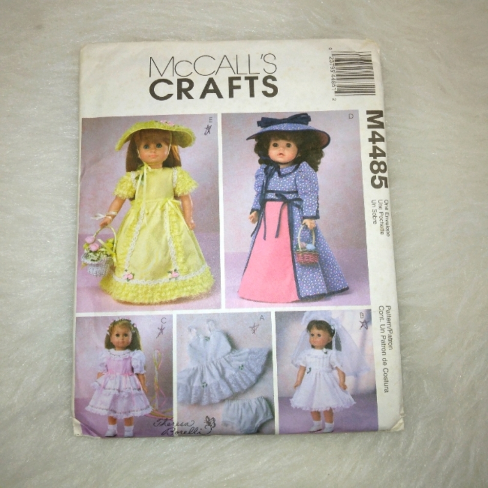 McCall's M4485 Fancy Dresses for American girl doll & 18" doll